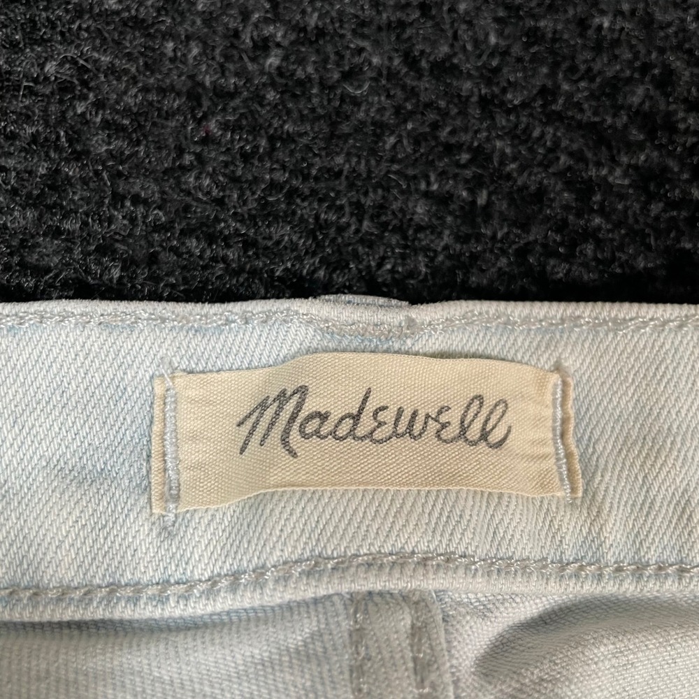 Madewell Sky Blue Wide Leg Jeans - Picture 3 of 9